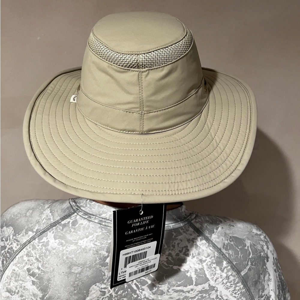 Tilley Hat Airflo Broad Brim Hat Khaki/Olive Unisex 7.25